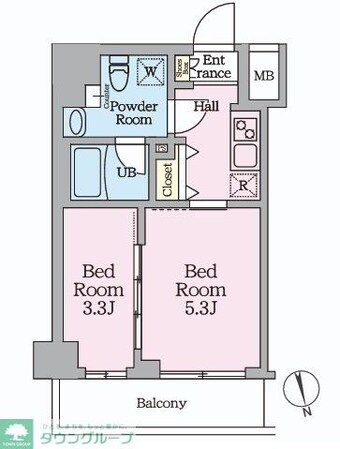 HY’s桜橋MIRAISの物件間取画像
